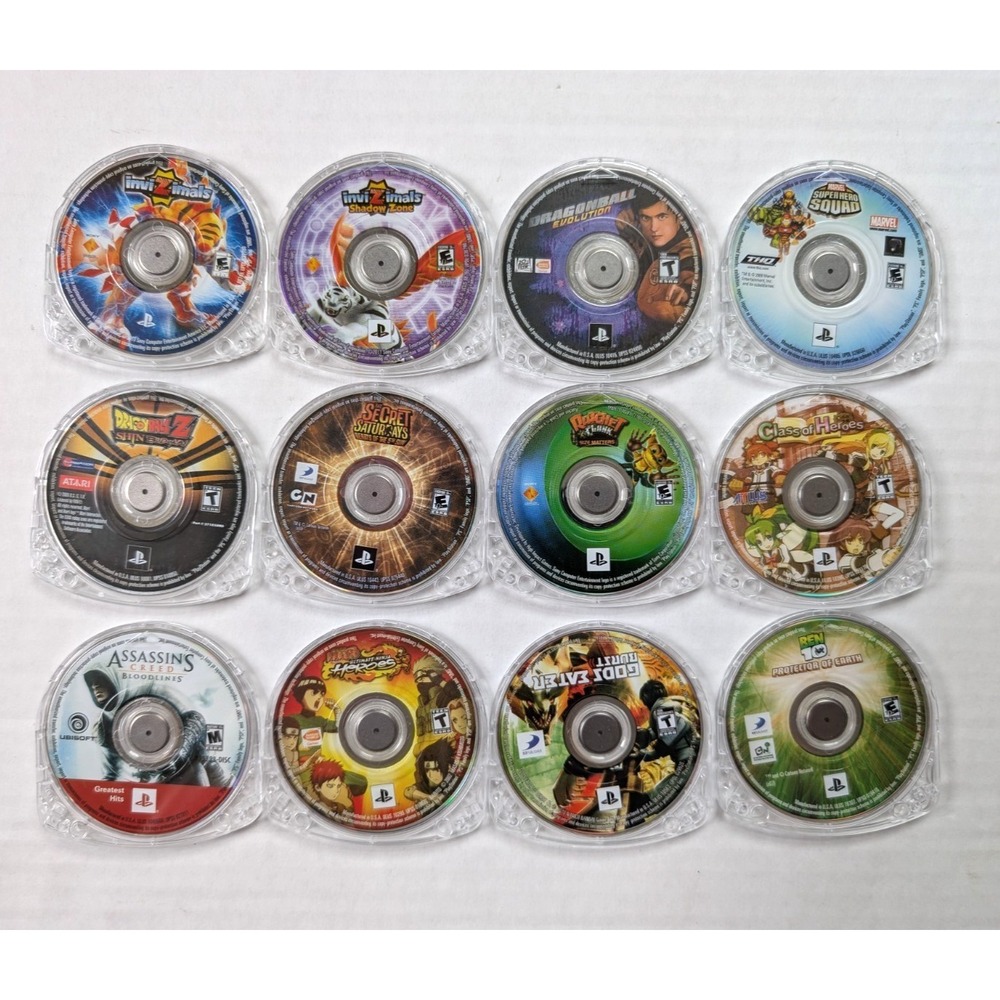 Sony PSP Game Lot of 12 Tested Working Replacement Cases‎ Ratchet & Clank